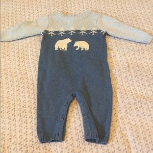 Janie and Jack one piece sweater romper
